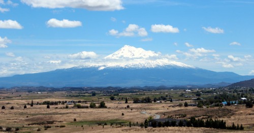 Zooming by the view of Mt.Shasta from Hwy5